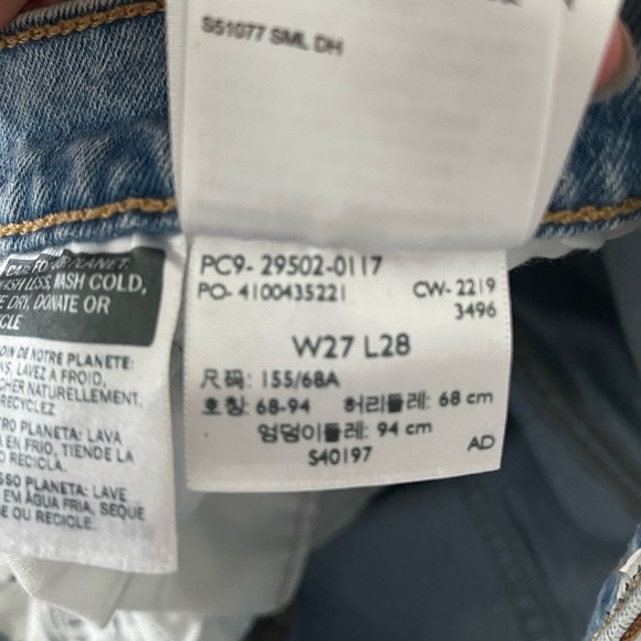 Levi’s 501 Denim Cut Off Shorts - Picture 3 of 7